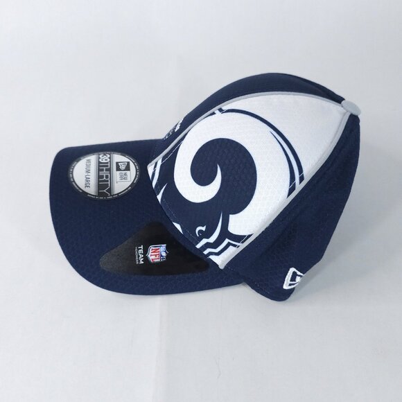 Los Angeles Rams Hat Cap Fitted Mens Large Blue White NFL Football New Era - Picture 2 of 6